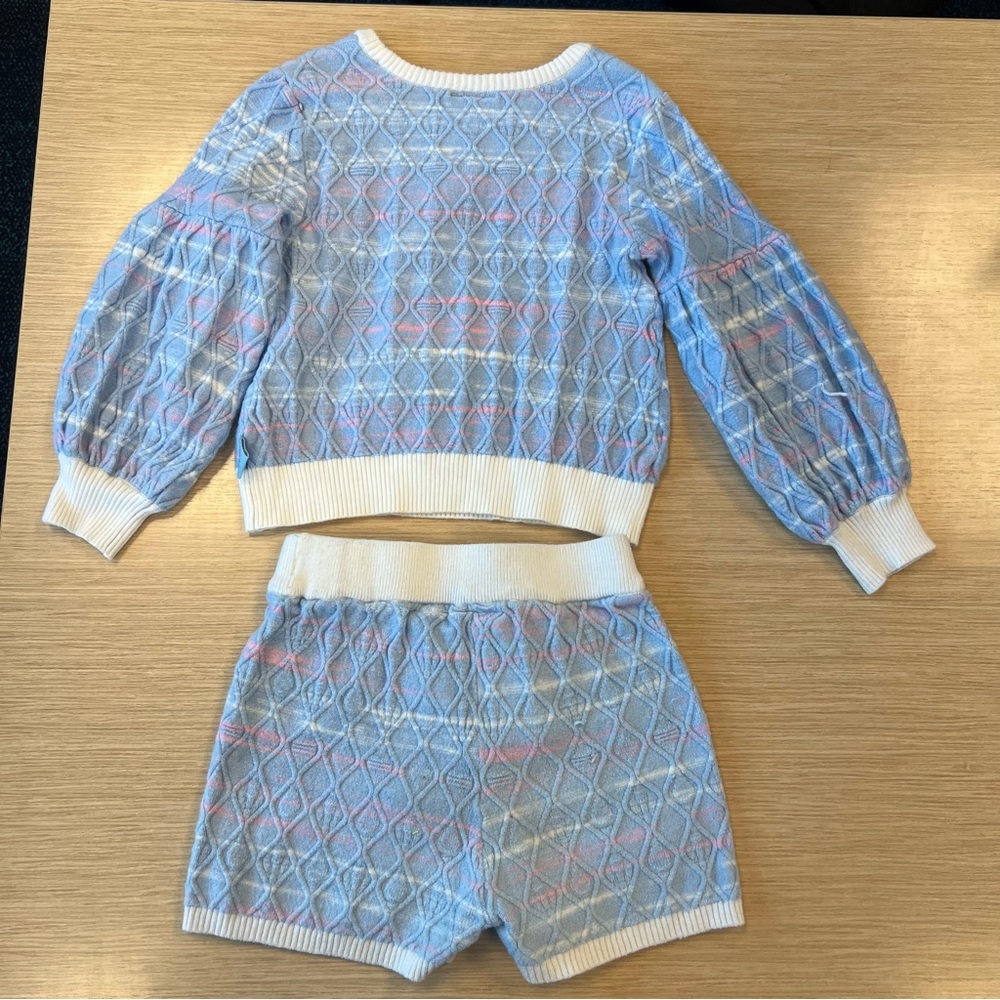 Disney Parks Girls Blue and White Knit Apparel - size 4 - Picture 5 of 6